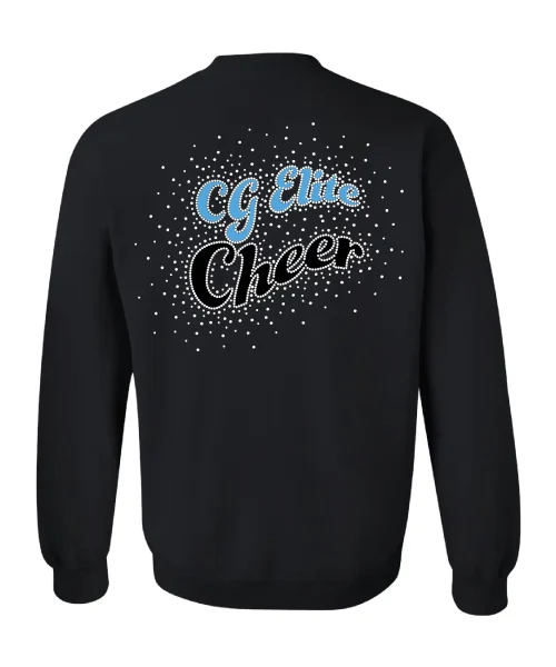 CG Black Rhinestone Crewneck