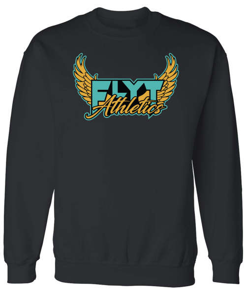 FLYT Logo Black Crewneck
