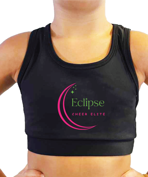 Eclipse Elite Black Sports Bra