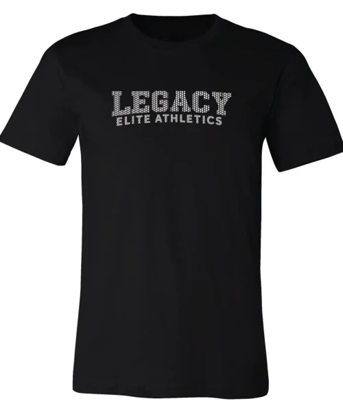 LEA Black Rhinestone Shirt