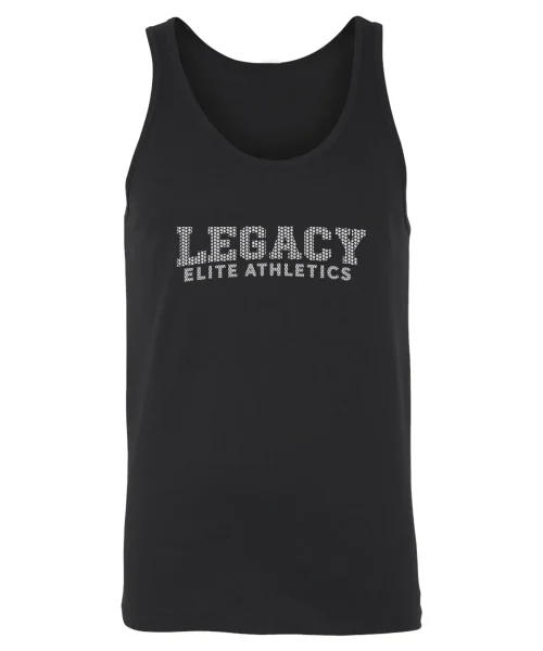 LEA Black Rhinestone Tank