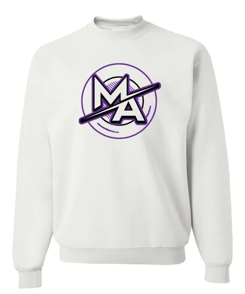 MA White Crewneck