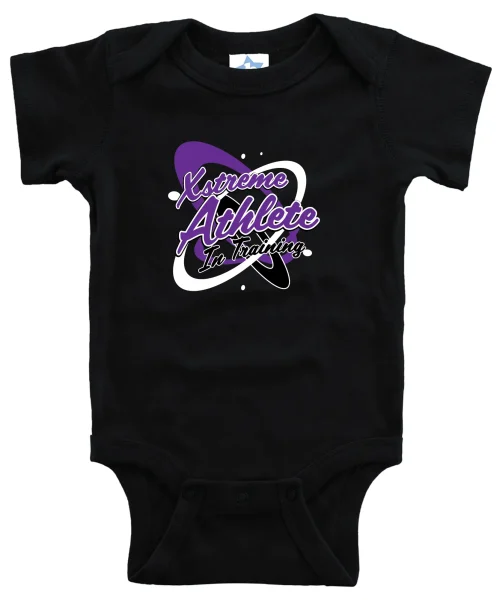 XA Baby Black Onesie