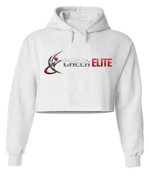 CEA White Crop Hoodie