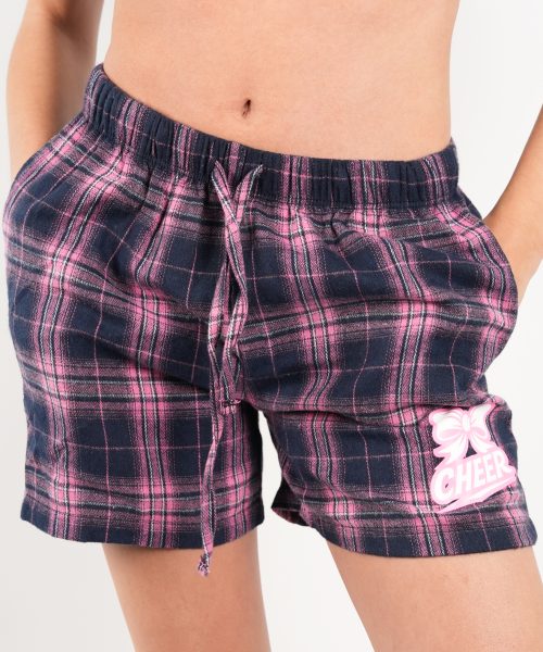 Purple Flannel Pajama Shorts