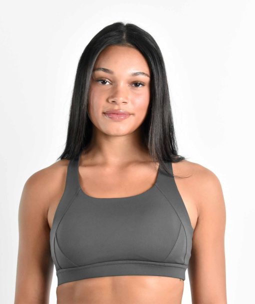 Gray Cross Bra