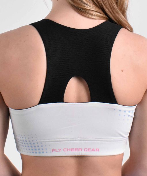 Blue & Pink Cheer Sports Bra - Image 2