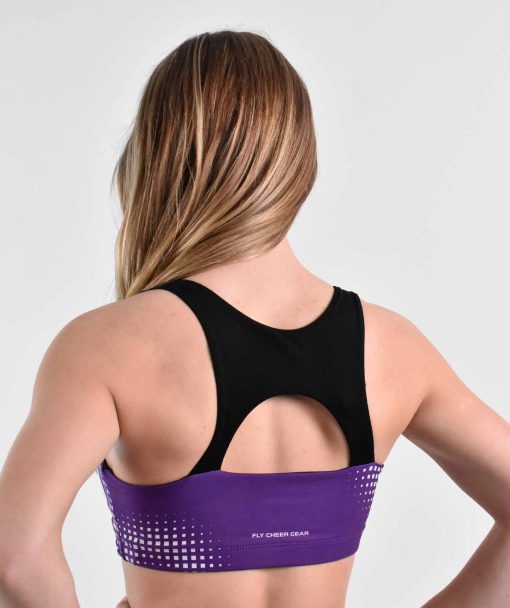 Purple Cheer Sports Bra - Image 3