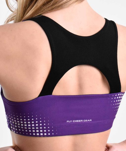 Purple Cheer Sports Bra - Image 4
