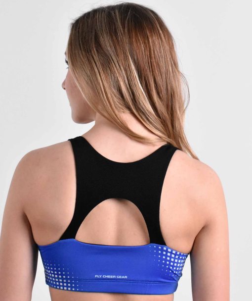 Red & Blue Cheer Sports Bra - Image 3