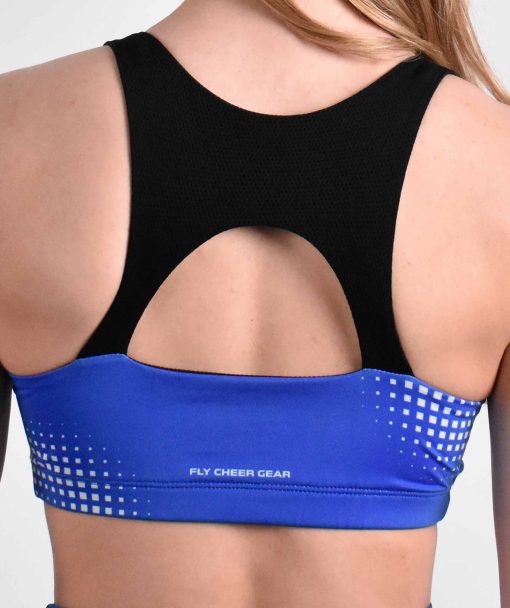 Red & Blue Cheer Sports Bra - Image 4