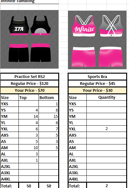 Infinite Tumbling Practice Set #2 - 2025