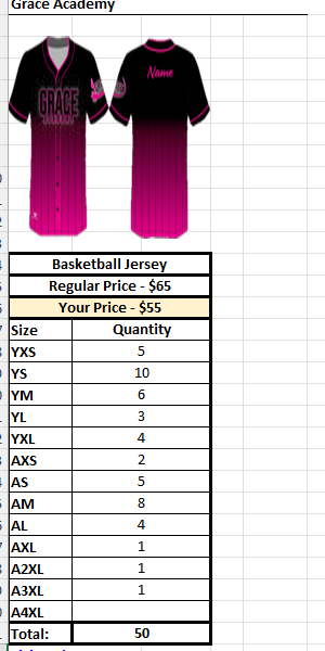 Grace Academy - Jerseys 25 - Image 2
