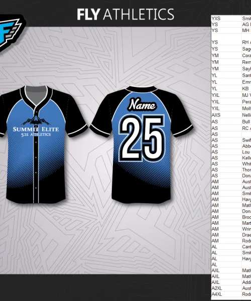 Summit Elite  - 25 Jerseys & Backpacks