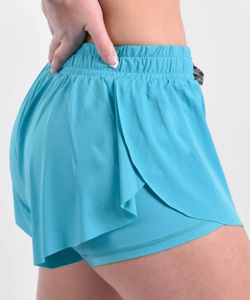 Teal Flutter Shorts