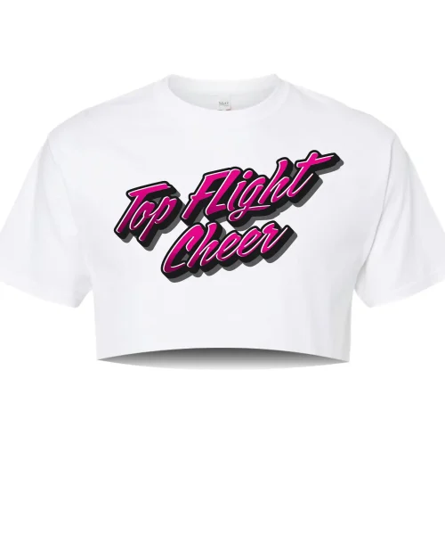 TFC White Crop Tee