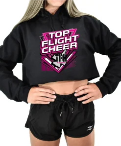 TFC Black Crop Hoodie