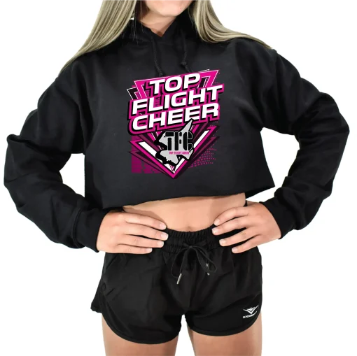 TFC Black Crop Hoodie