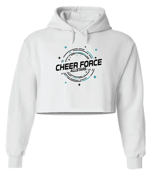 CFA White Crop Hoodie