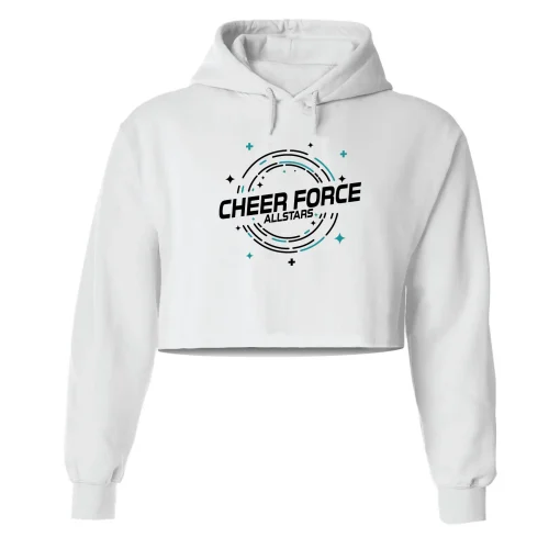 CFA White Crop Hoodie