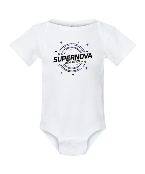 Supernova White Baby Onesie