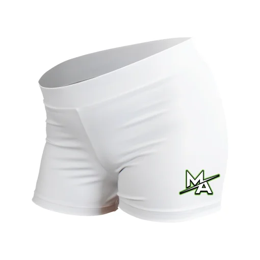 MA White Performance Shorts