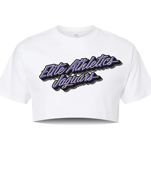 EAJ White Crop Tee