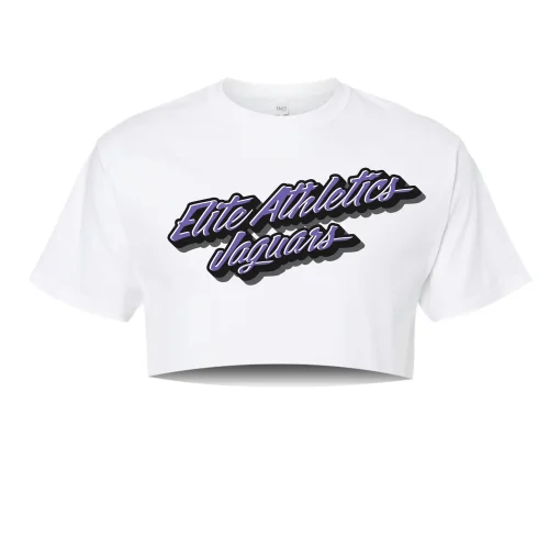 EAJ White Crop Tee