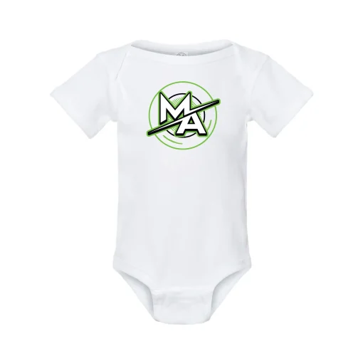 MA White Baby Onesie