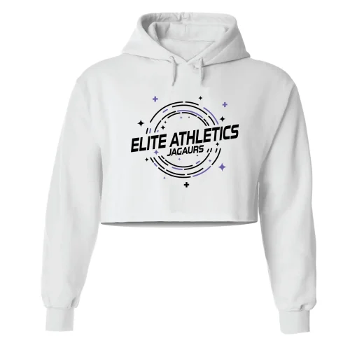EAJ White Crop Hoodie