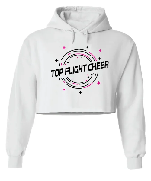 TFC White Crop Hoodie