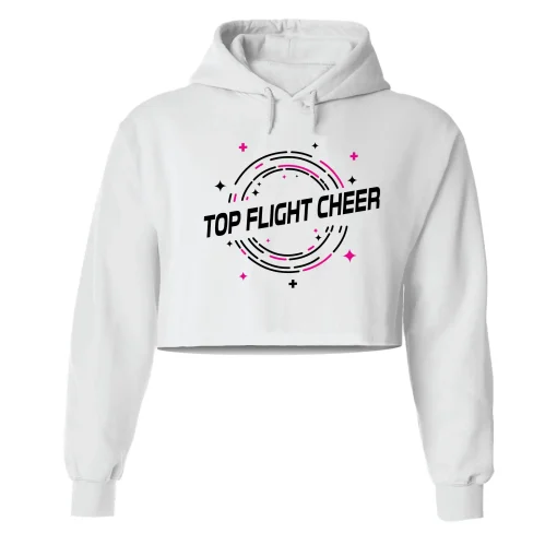 TFC White Crop Hoodie