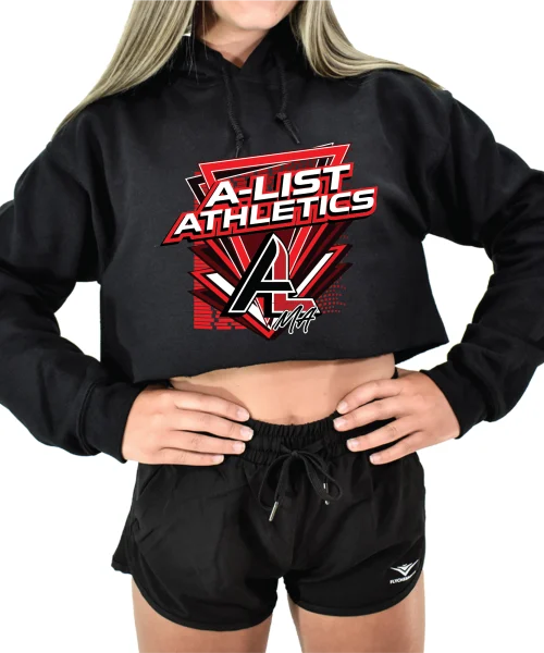 ALA-MA New Black Crop Hoodie