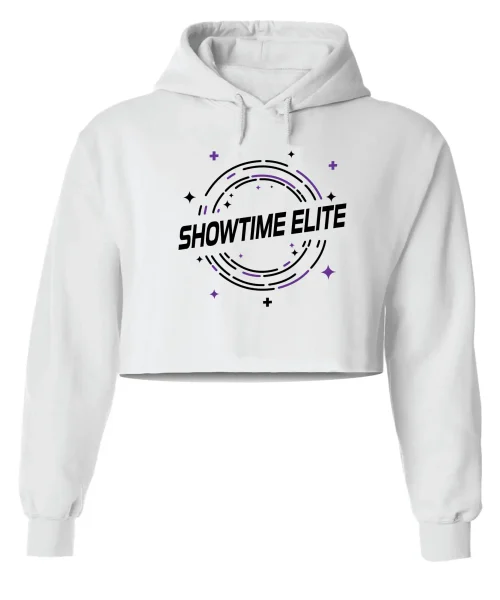 SE White Crop Hoodie