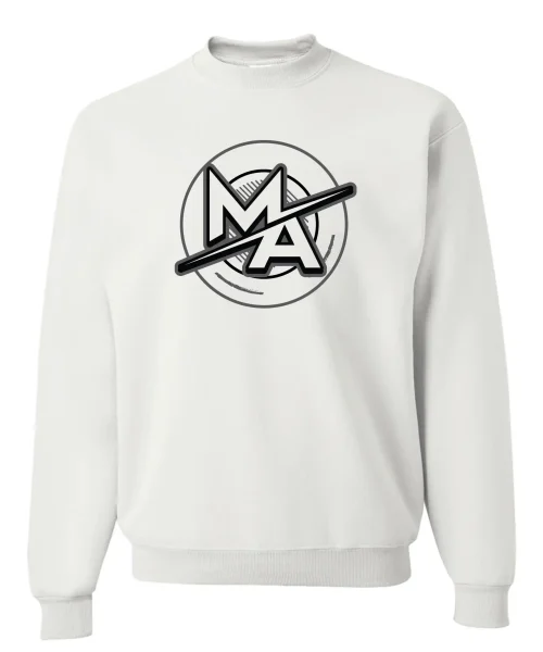 MA White Crewneck
