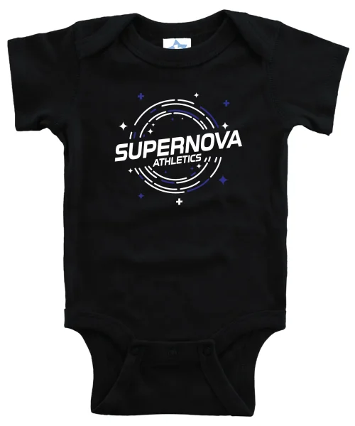 Supernova Black Baby Onesie