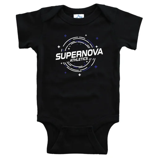 Supernova Black Baby Onesie