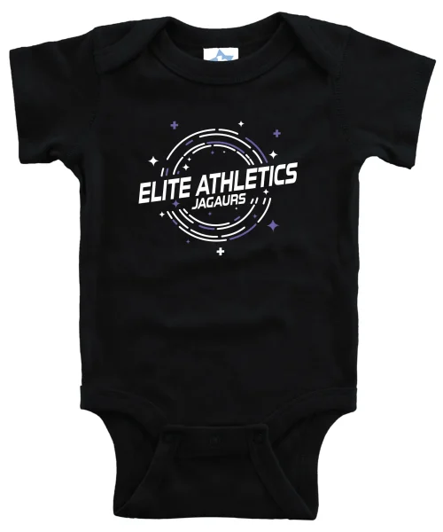 EAJ Black Baby Onesie