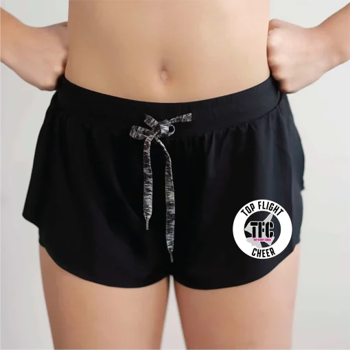 TFC Black Flutter Short