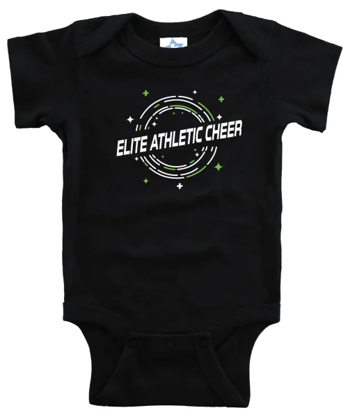EAC Black Baby Onesie