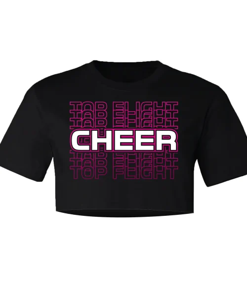 TFC Black Crop Tee
