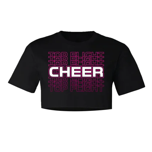 TFC Black Crop Tee