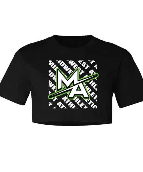 MA Black Crop Tee