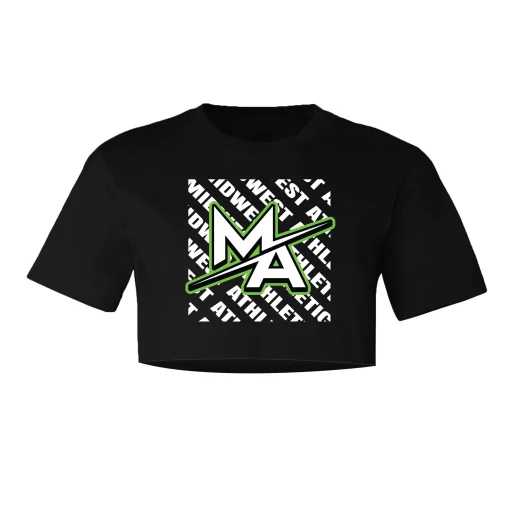 MA Black Crop Tee
