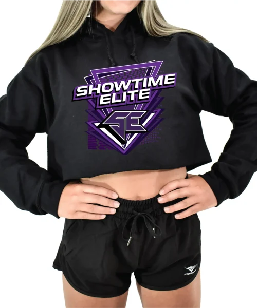 SE Black Crop Hoodie